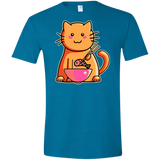 T-Shirts Antique Sapphire / S Cats Favourite Meal Men's Semi-Fitted Softstyle
