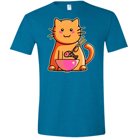 T-Shirts Antique Sapphire / S Cats Favourite Meal Men's Semi-Fitted Softstyle
