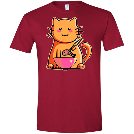 T-Shirts Cardinal Red / S Cats Favourite Meal Men's Semi-Fitted Softstyle