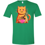 T-Shirts Heather Irish Green / M Cats Favourite Meal Men's Semi-Fitted Softstyle