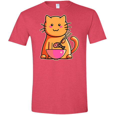 T-Shirts Heather Red / S Cats Favourite Meal Men's Semi-Fitted Softstyle