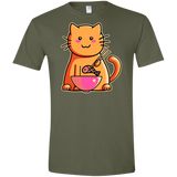 T-Shirts Military Green / S Cats Favourite Meal Men's Semi-Fitted Softstyle