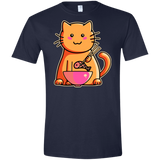 T-Shirts Navy / X-Small Cats Favourite Meal Men's Semi-Fitted Softstyle