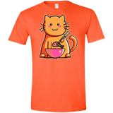 T-Shirts Orange / S Cats Favourite Meal Men's Semi-Fitted Softstyle