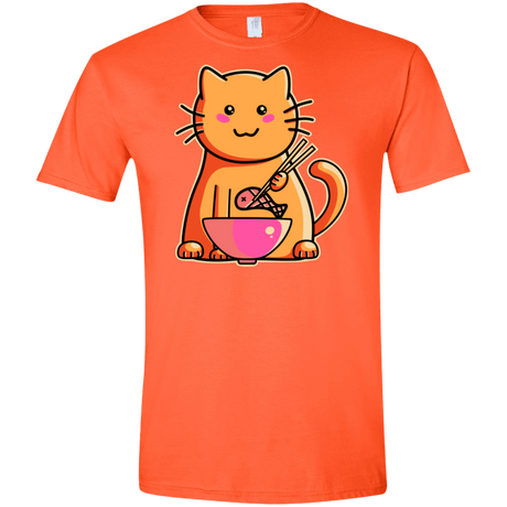 T-Shirts Orange / S Cats Favourite Meal Men's Semi-Fitted Softstyle