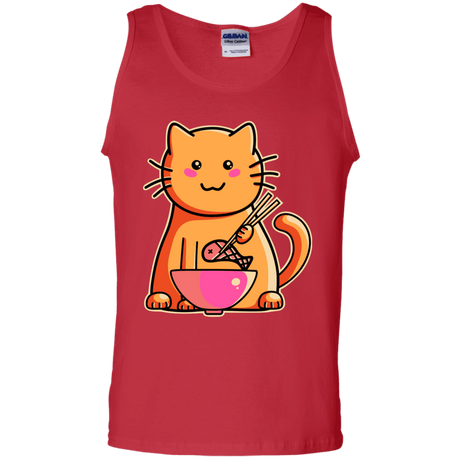 T-Shirts Red / S Cats Favourite Meal Men's Tank Top