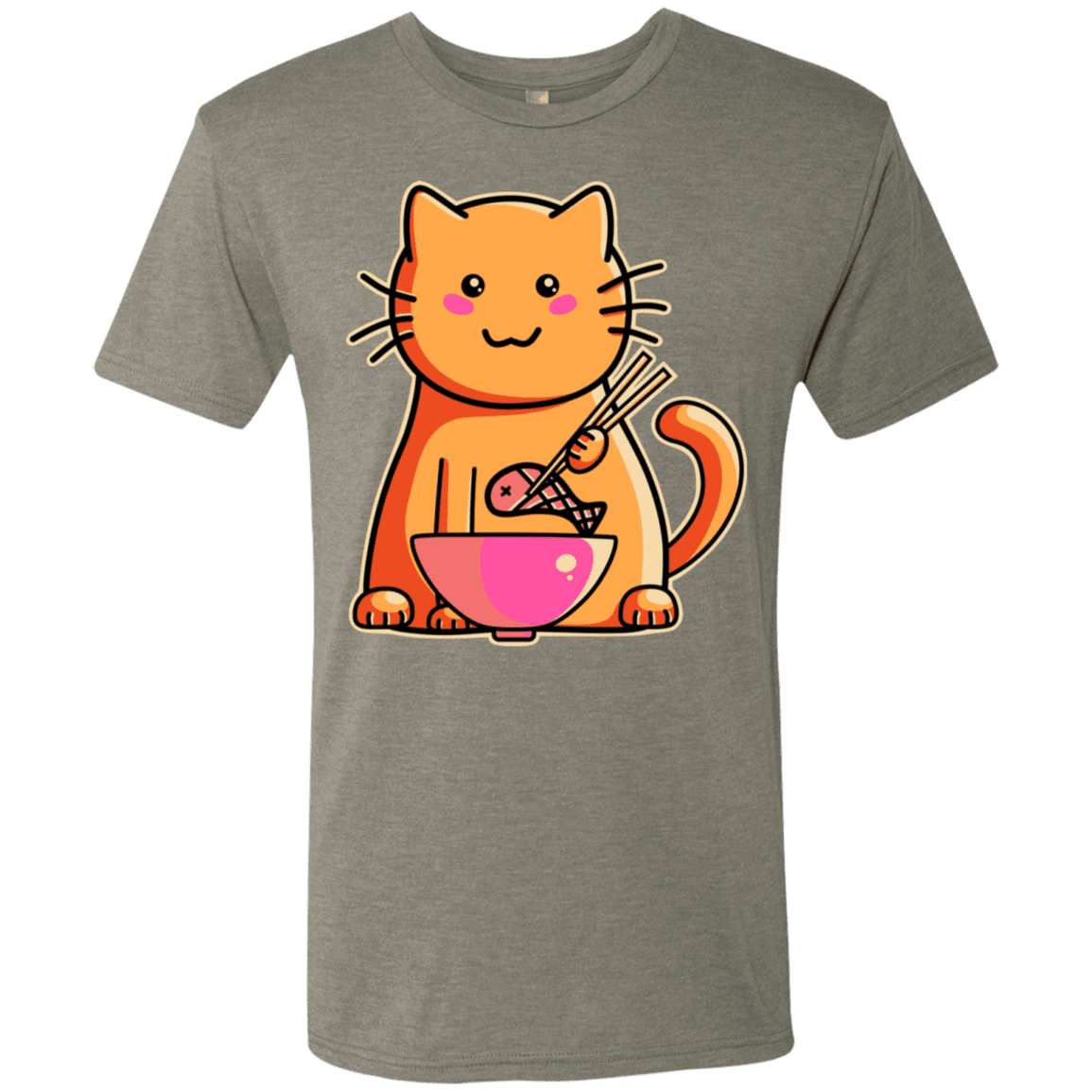T-Shirts Venetian Grey / S Cats Favourite Meal Men's Triblend T-Shirt