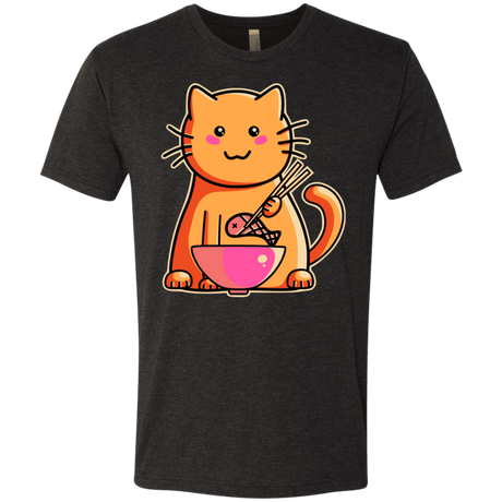 T-Shirts Vintage Black / S Cats Favourite Meal Men's Triblend T-Shirt