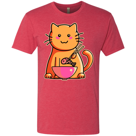 T-Shirts Vintage Red / S Cats Favourite Meal Men's Triblend T-Shirt