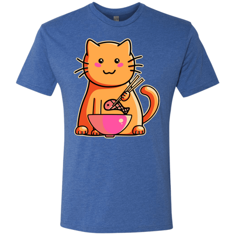 T-Shirts Vintage Royal / S Cats Favourite Meal Men's Triblend T-Shirt