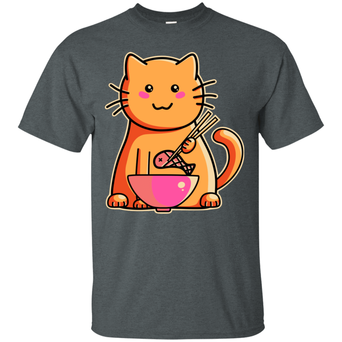 T-Shirts Dark Heather / S Cats Favourite Meal T-Shirt
