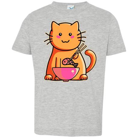 T-Shirts Heather Grey / 2T Cats Favourite Meal Toddler Premium T-Shirt