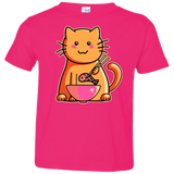 T-Shirts Hot Pink / 2T Cats Favourite Meal Toddler Premium T-Shirt