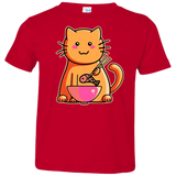 T-Shirts Red / 2T Cats Favourite Meal Toddler Premium T-Shirt