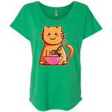 T-Shirts Envy / X-Small Cats Favourite Meal Triblend Dolman Sleeve