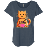 T-Shirts Indigo / X-Small Cats Favourite Meal Triblend Dolman Sleeve