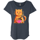 T-Shirts Vintage Navy / X-Small Cats Favourite Meal Triblend Dolman Sleeve