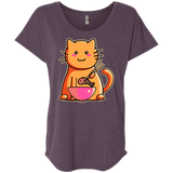 T-Shirts Vintage Purple / X-Small Cats Favourite Meal Triblend Dolman Sleeve