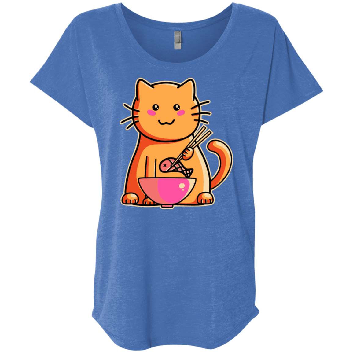 T-Shirts Vintage Royal / X-Small Cats Favourite Meal Triblend Dolman Sleeve