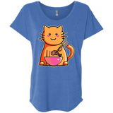 T-Shirts Vintage Royal / X-Small Cats Favourite Meal Triblend Dolman Sleeve