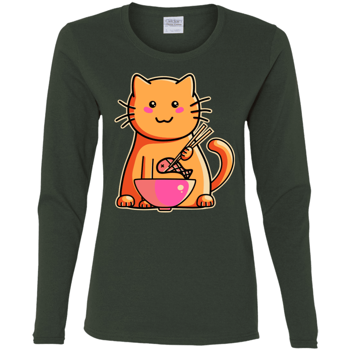 T-Shirts Forest / S Cats Favourite Meal Women's Long Sleeve T-Shirt