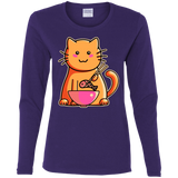 T-Shirts Purple / S Cats Favourite Meal Women's Long Sleeve T-Shirt