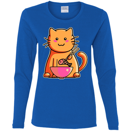 T-Shirts Royal / S Cats Favourite Meal Women's Long Sleeve T-Shirt