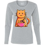 T-Shirts Sport Grey / S Cats Favourite Meal Women's Long Sleeve T-Shirt