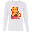 T-Shirts White / S Cats Favourite Meal Women's Long Sleeve T-Shirt