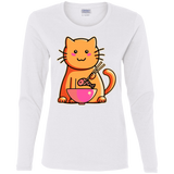 T-Shirts White / S Cats Favourite Meal Women's Long Sleeve T-Shirt