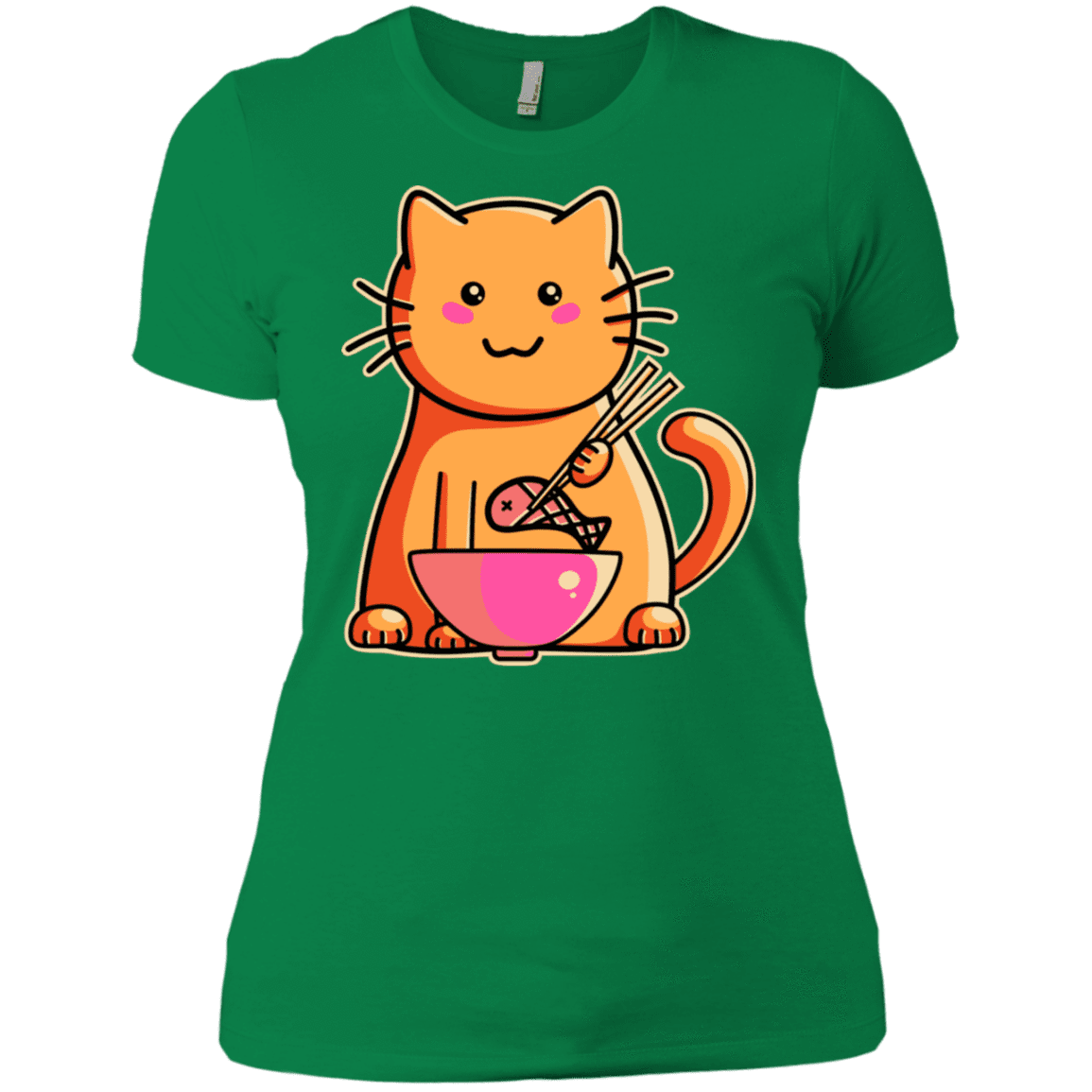 T-Shirts Kelly Green / X-Small Cats Favourite Meal Women's Premium T-Shirt