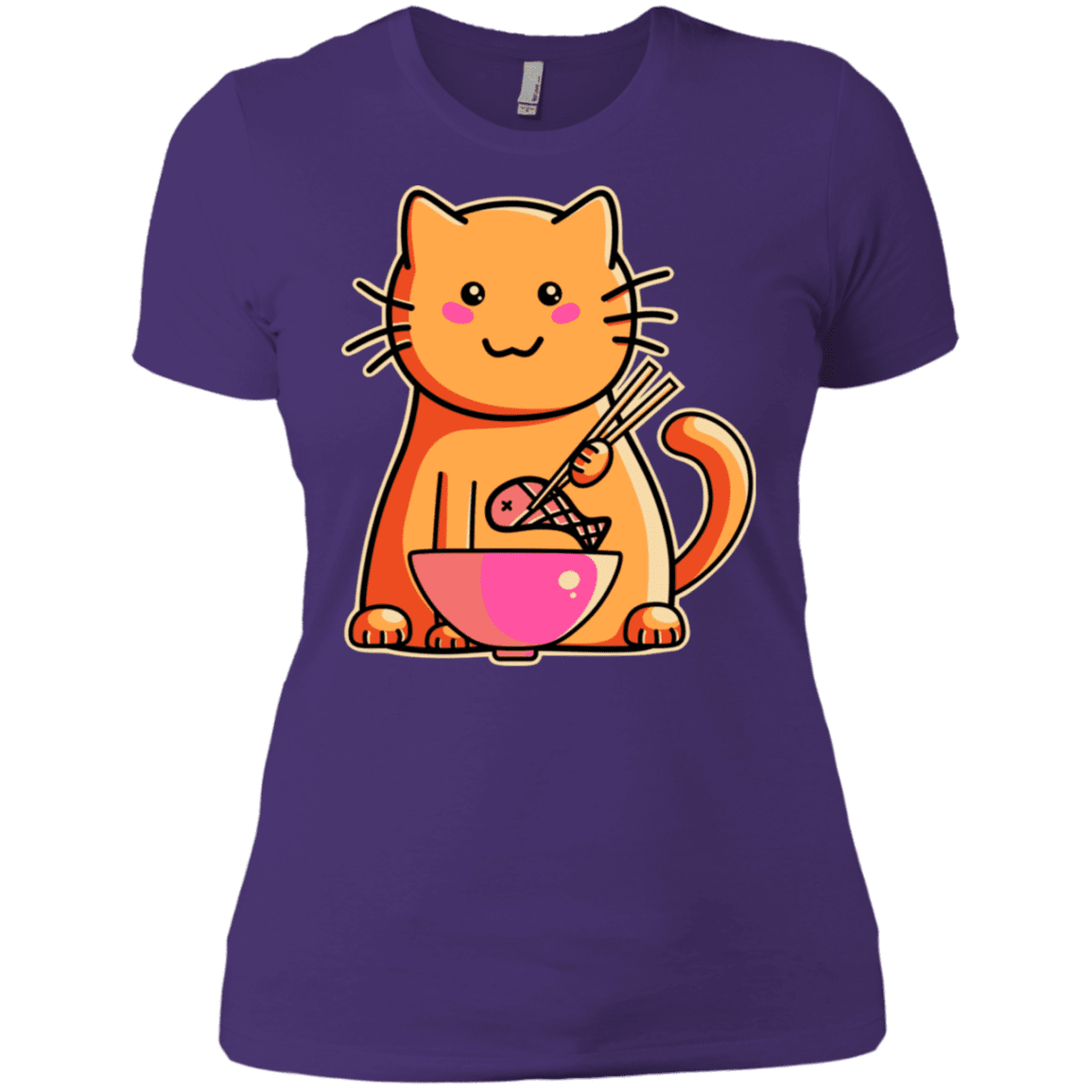 T-Shirts Purple Rush/ / X-Small Cats Favourite Meal Women's Premium T-Shirt