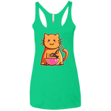 T-Shirts Envy / X-Small Cats Favourite Meal Women's Triblend Racerback Tank