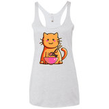 T-Shirts Heather White / X-Small Cats Favourite Meal Women's Triblend Racerback Tank