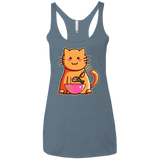 T-Shirts Indigo / X-Small Cats Favourite Meal Women's Triblend Racerback Tank