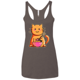 T-Shirts Macchiato / X-Small Cats Favourite Meal Women's Triblend Racerback Tank