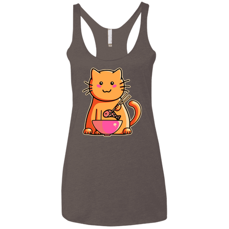 T-Shirts Macchiato / X-Small Cats Favourite Meal Women's Triblend Racerback Tank