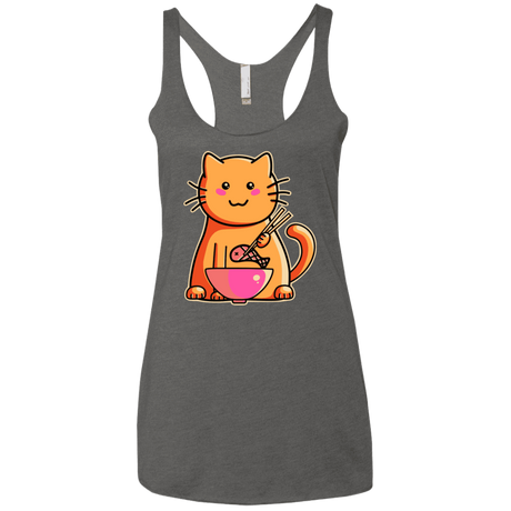 T-Shirts Premium Heather / X-Small Cats Favourite Meal Women's Triblend Racerback Tank