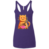 T-Shirts Purple Rush / X-Small Cats Favourite Meal Women's Triblend Racerback Tank