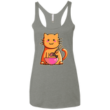 T-Shirts Venetian Grey / X-Small Cats Favourite Meal Women's Triblend Racerback Tank