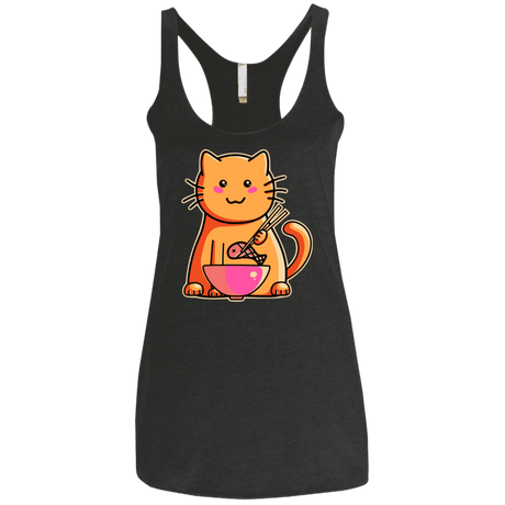 T-Shirts Vintage Black / X-Small Cats Favourite Meal Women's Triblend Racerback Tank