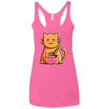 T-Shirts Vintage Pink / X-Small Cats Favourite Meal Women's Triblend Racerback Tank
