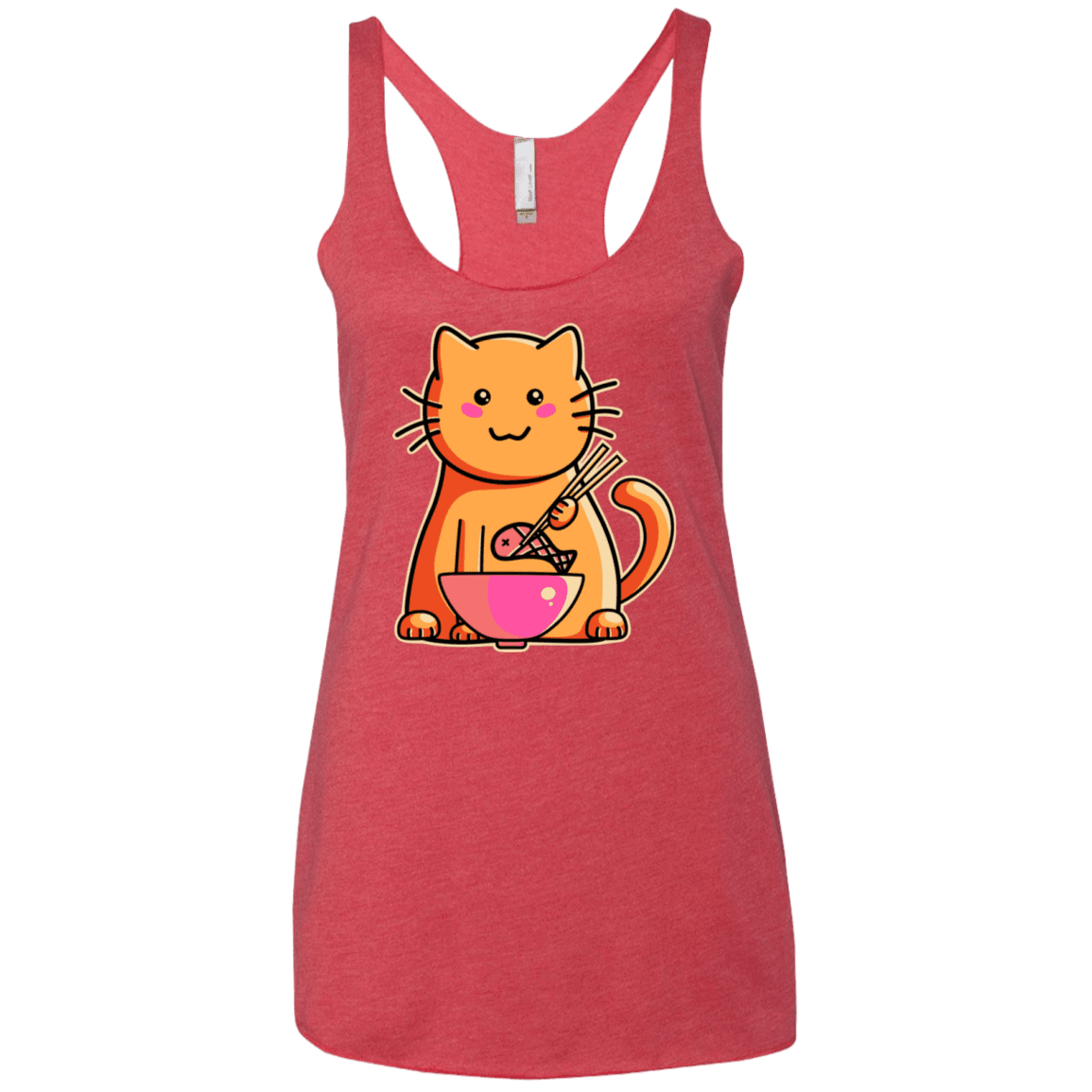 T-Shirts Vintage Red / X-Small Cats Favourite Meal Women's Triblend Racerback Tank