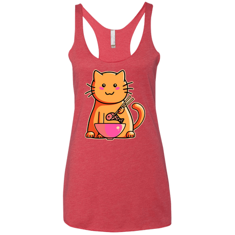T-Shirts Vintage Red / X-Small Cats Favourite Meal Women's Triblend Racerback Tank