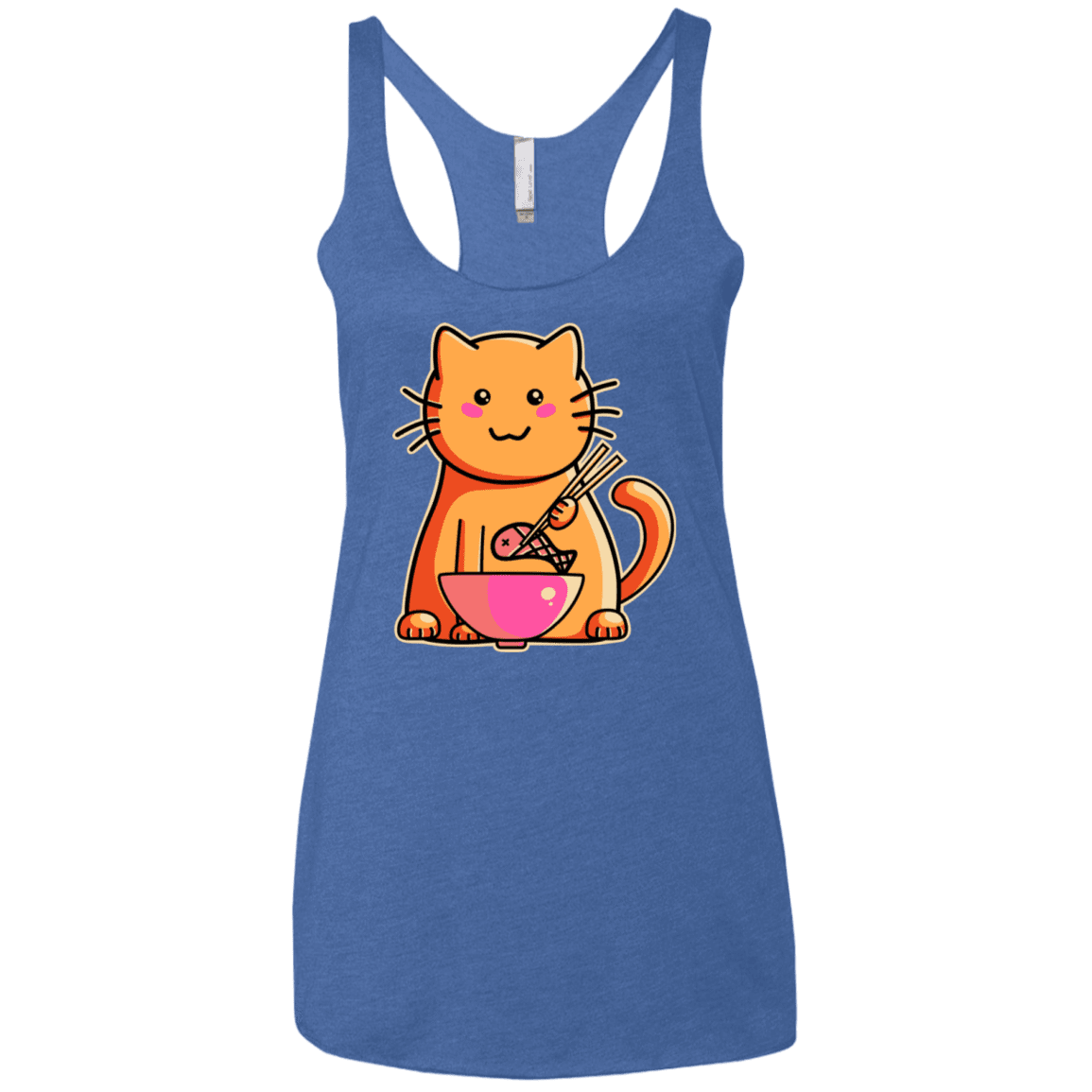 T-Shirts Vintage Royal / X-Small Cats Favourite Meal Women's Triblend Racerback Tank
