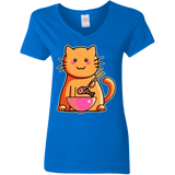 T-Shirts Royal / S Cats Favourite Meal Women's V-Neck T-Shirt