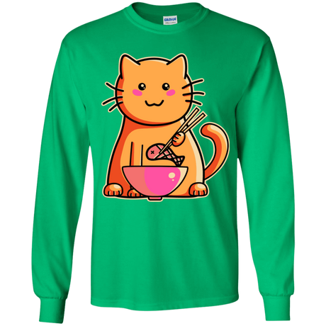 T-Shirts Irish Green / YS Cats Favourite Meal Youth Long Sleeve T-Shirt