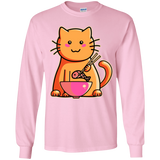 T-Shirts Light Pink / YS Cats Favourite Meal Youth Long Sleeve T-Shirt