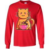 T-Shirts Red / YS Cats Favourite Meal Youth Long Sleeve T-Shirt