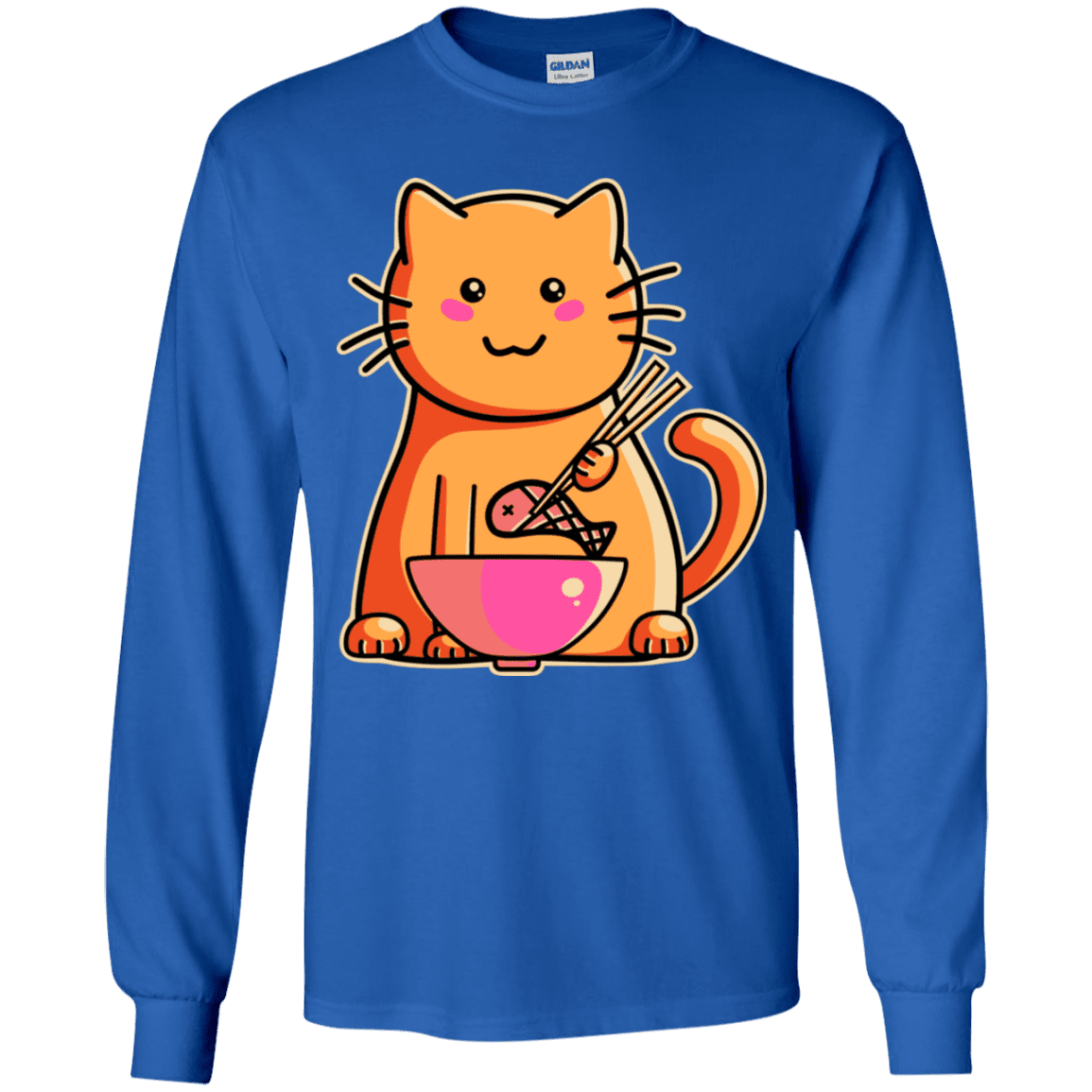 T-Shirts Royal / YS Cats Favourite Meal Youth Long Sleeve T-Shirt